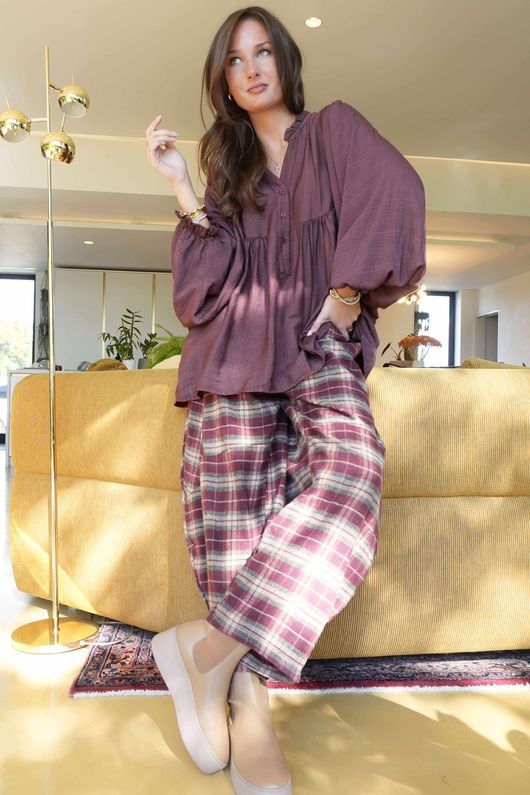 Balmoral Blouse Mulberry -